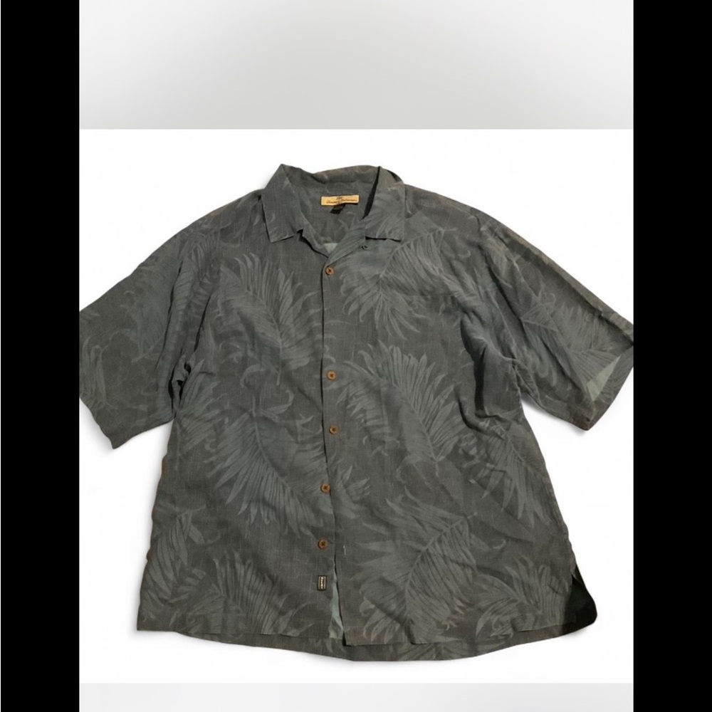Tommy Bahama Charcoal Silk Shirt